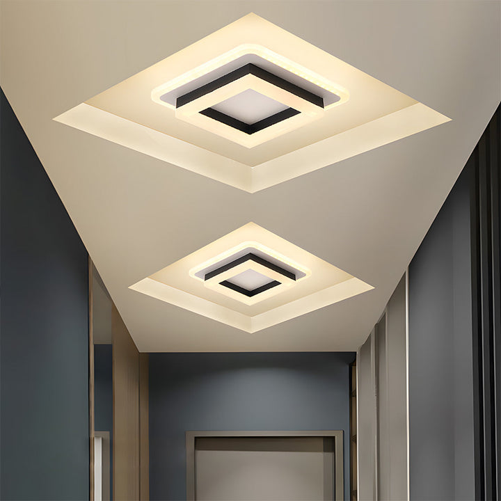 Velorind Square LED Ceiling Lamp — Modern Hallway Light