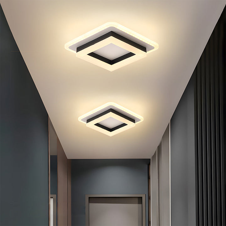 Velorind Square LED Ceiling Lamp — Modern Hallway Light