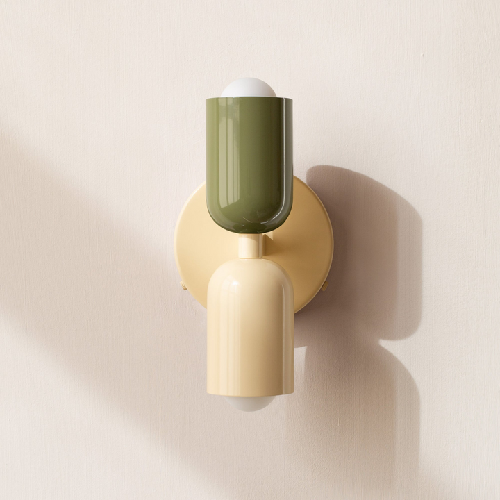 Minimalist Cylinder LED Wall Sconce – 2-Light Indoor