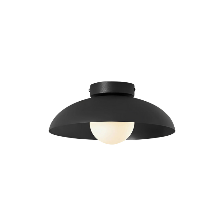 Avenira modern glass ceiling lamp angled view