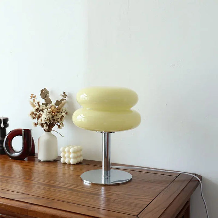 Lorentis Bauhaus table lamp lifestyle shot on a bedside table