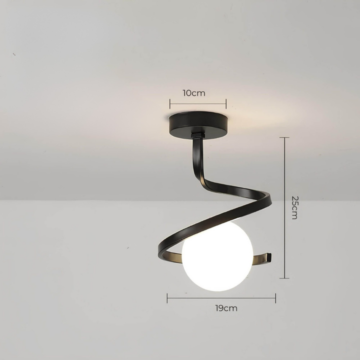 Tavon LED ceiling light dimensions diagram