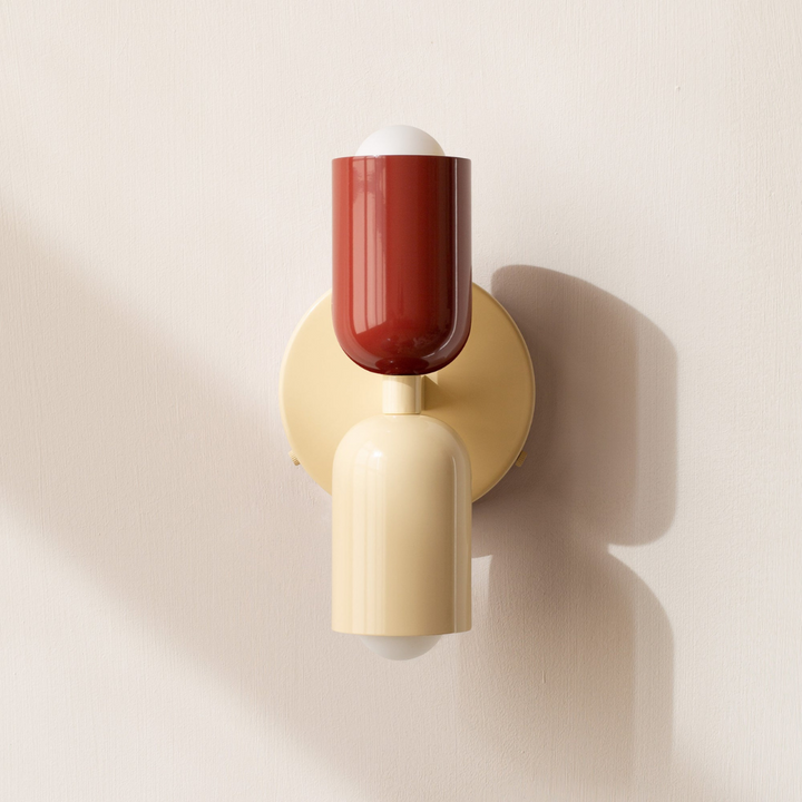 Minimalist Cylinder LED Wall Sconce – 2-Light Indoor
