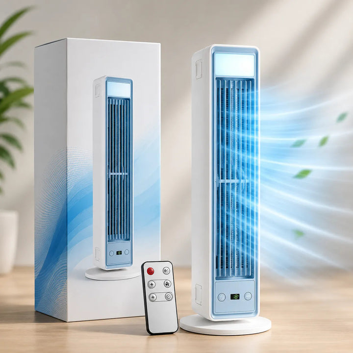 AeroFlow Bladeless Silent Portable Tower Air Cooler