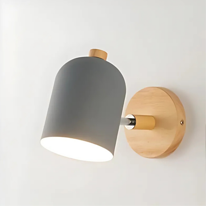 Six colour finishes of the Scandinavian cylinder wall light