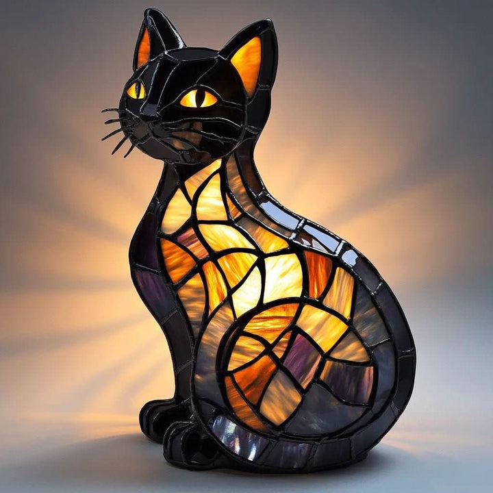Felina LED cat lamp showing its playful cat silhouette design
