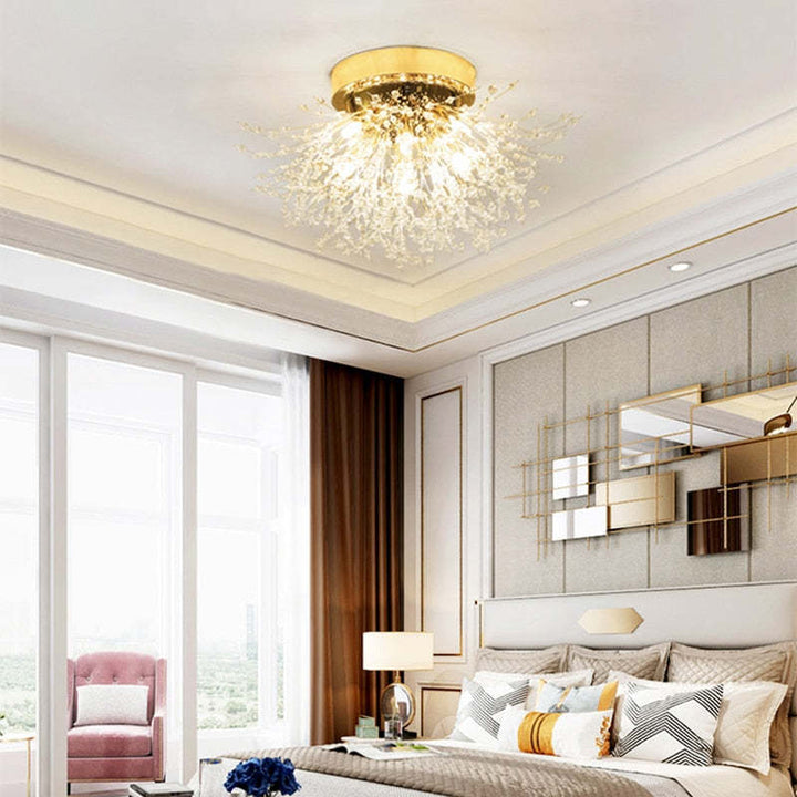 Kalia dandelion firework G9 LED pendant chandelier – alternative angle