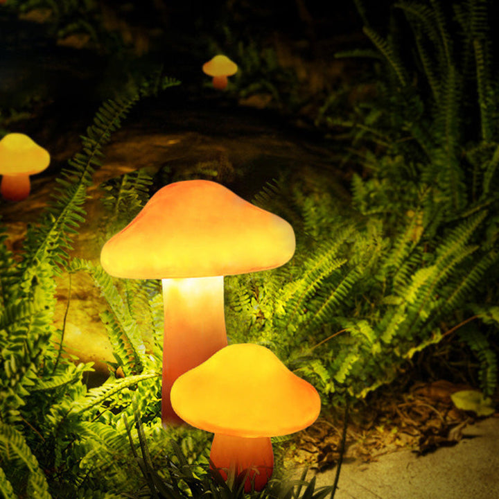 Modern Art Deco Solar Mushroom LED Garden Light