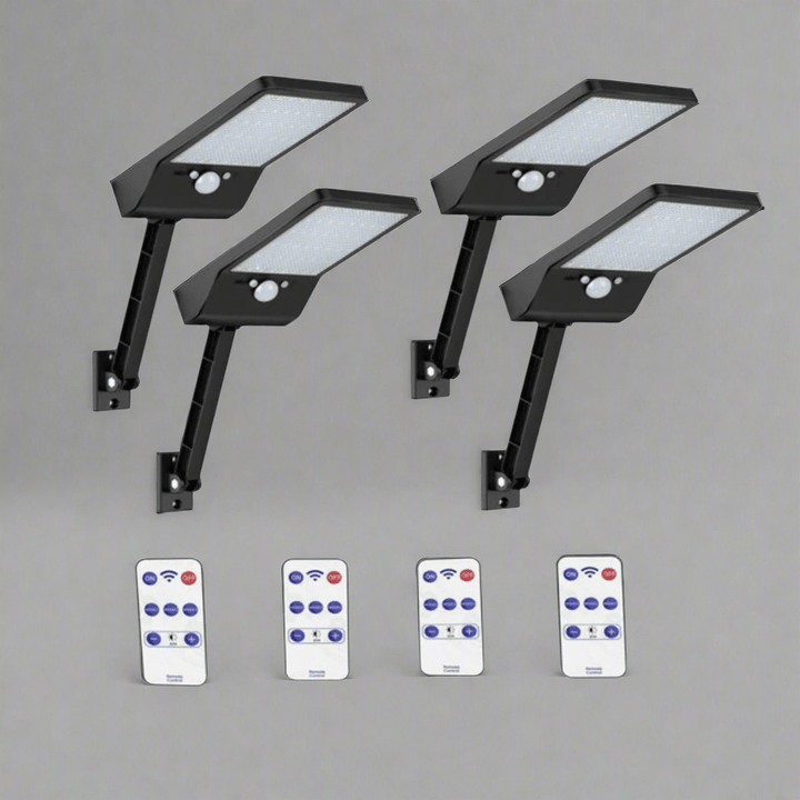 Modern Rectangular Solar LED Spotlight — Motion Sensor