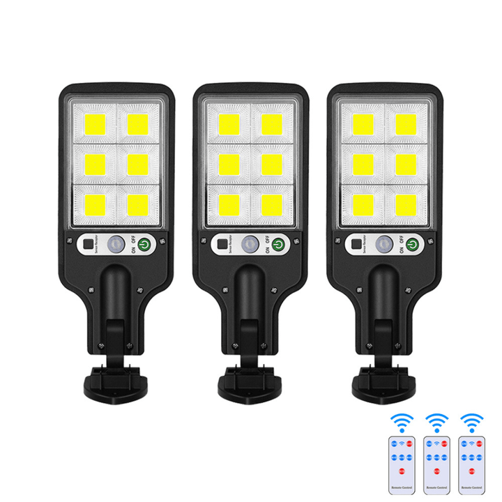 Wire-free solar LED floodlight with 120 degree beam