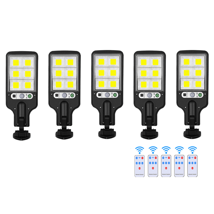 Modern Rectangular Solar LED Dual Head Spotlight