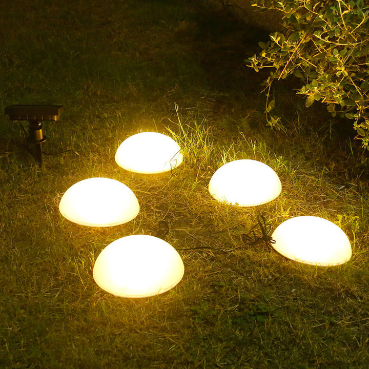 Modern Round Solar LED Garden Light