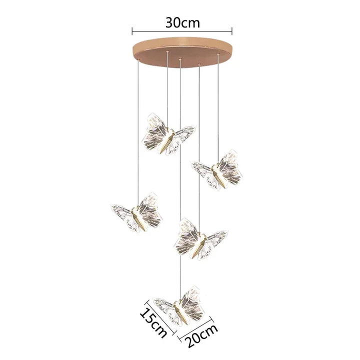Elanique butterfly ceiling lamp in girl&