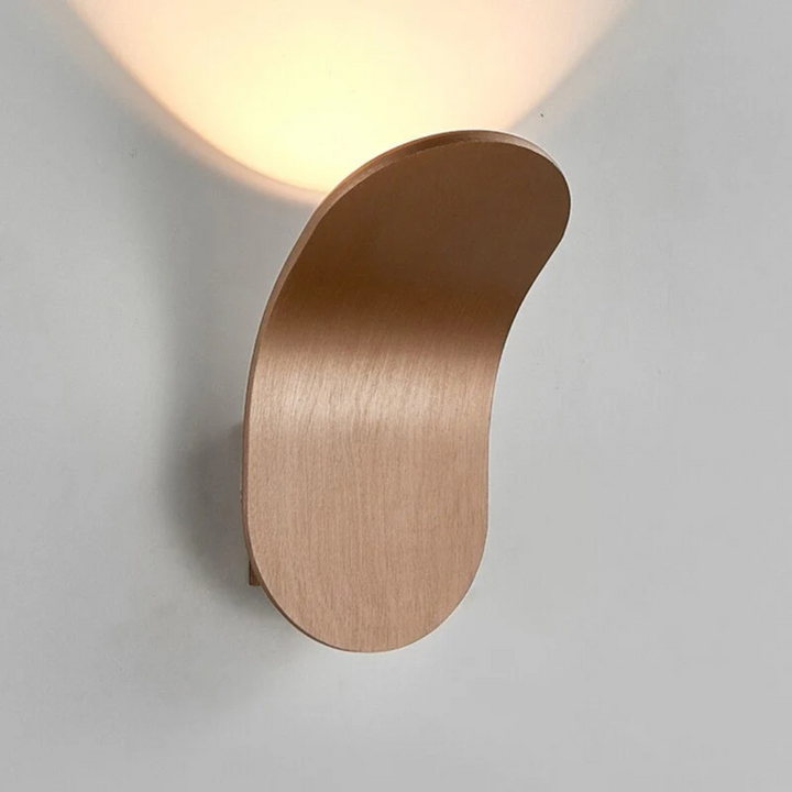 Scandinavian iron indoor wall lamp mounted in modern bedroom