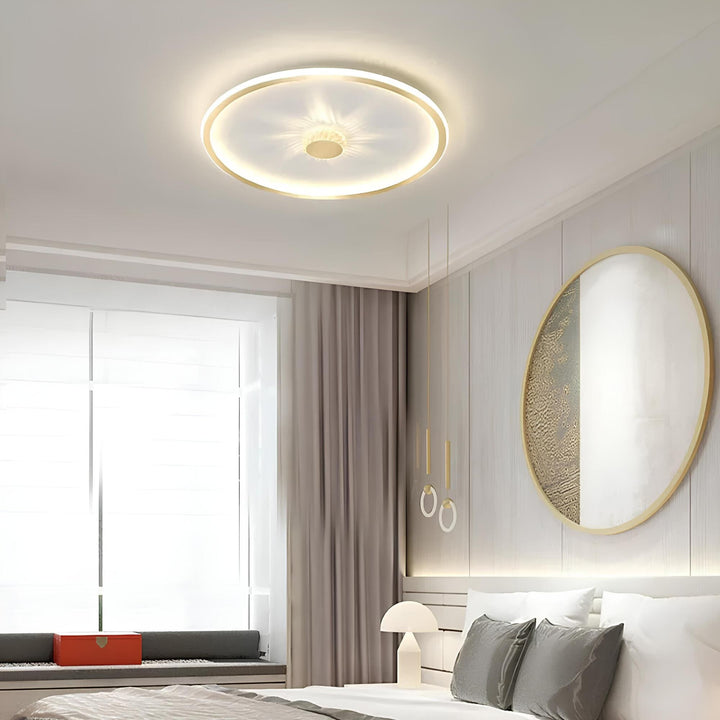 Glyra dimmable ceiling lamp diagram with 40 cm and 50 cm size options