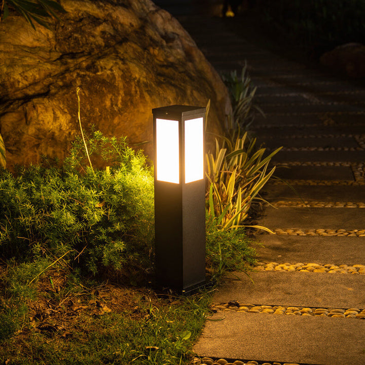 Modern Square LED Solar Outdoor Path Light