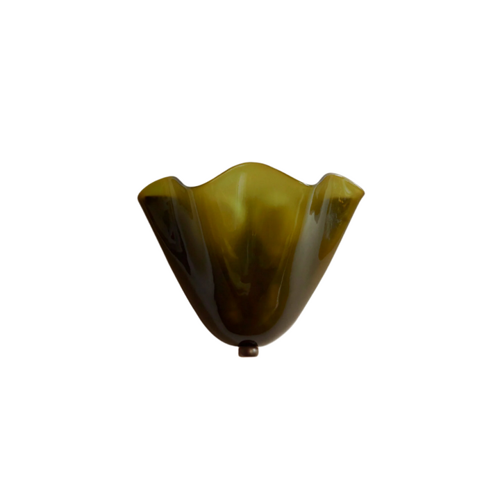 Retro Stained Glass Shell LED Wall Sconce