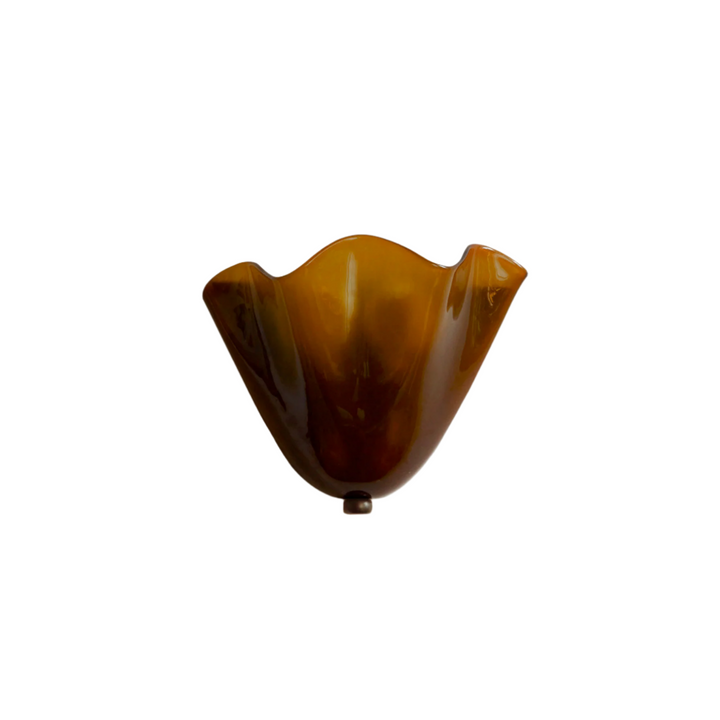 Retro Stained Glass Shell LED Wall Sconce