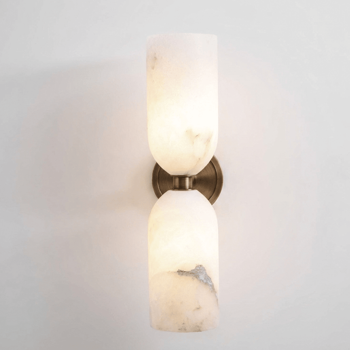 Alabaster Nexus Wall Sconce | Spanish Stone & Brass Wall Light