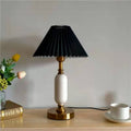 100V-120V / Black Pleated + White Base