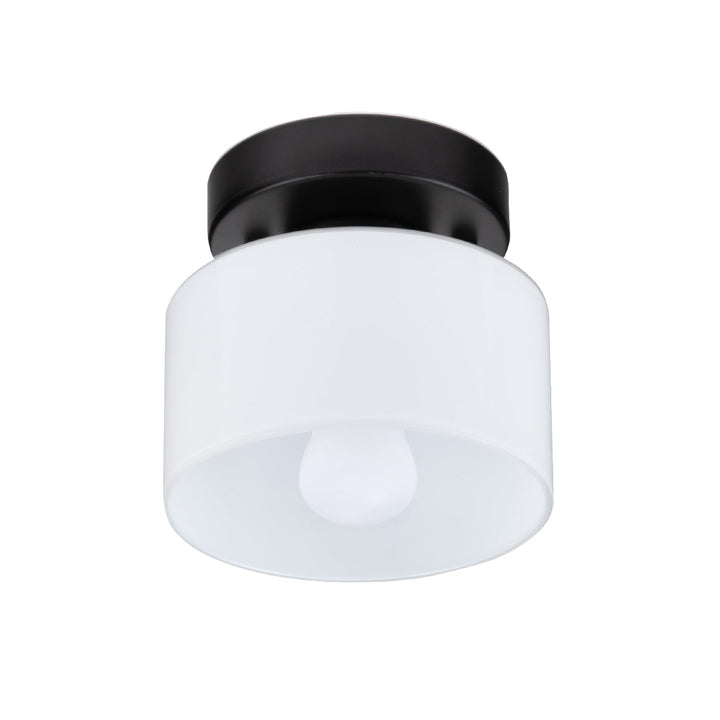 Lismeno classic ceiling lamp white variant on hallway ceiling
