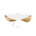 Dia 40cm x H 31cm / ∅ 15.7″ x H 12.2″ / White + Gold