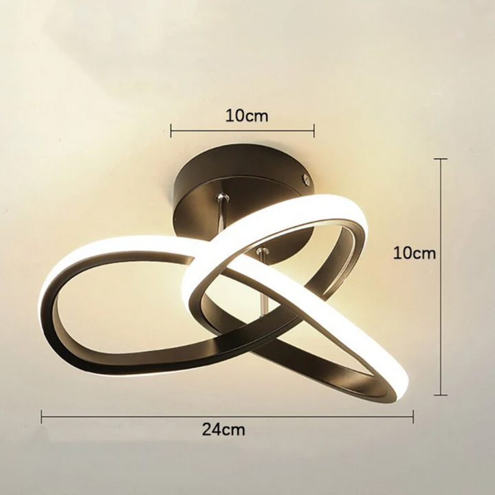 Aether modern ceiling lamp in contemporary bedroom interior
