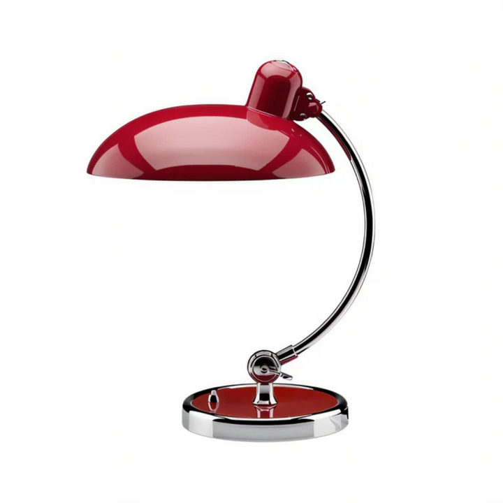 Astra vintage industrial desk lamp in red colour variant