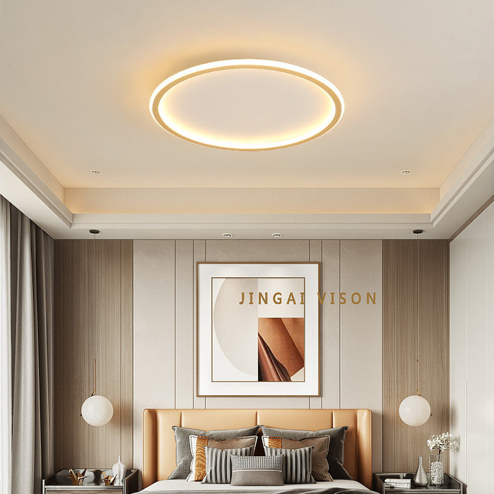 Minimalist ultra-thin LED ring ceiling light – view 9