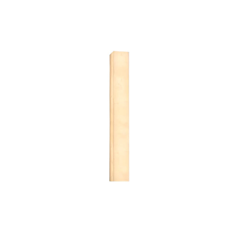 Modern Alabaster Rectangular LED Outdoor Wall Light on modern facade