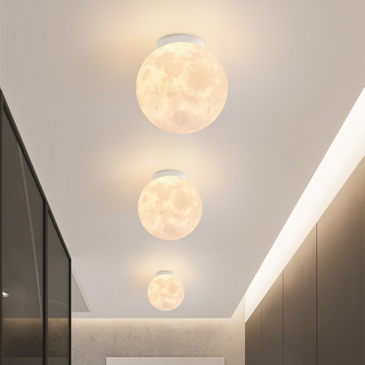 Lunex minimalist moon ceiling lamp UK home