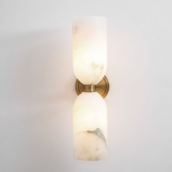Alabaster Nexus Wall Sconce | Spanish Stone & Brass Wall Light