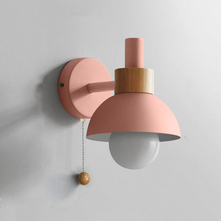 Nordic globe wall light in a hallway setting