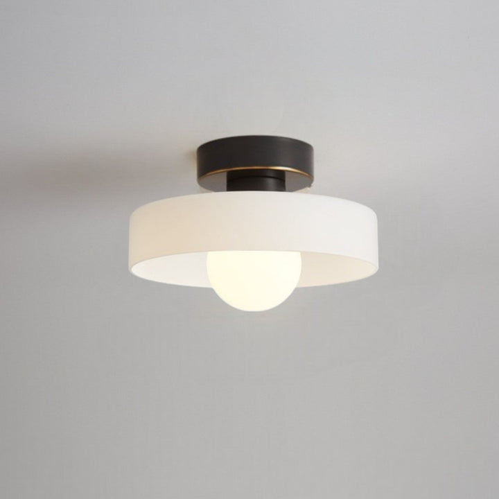 Bauhaus glass LED flush mount ceiling light – main product view