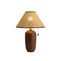 Walnut color & Natural rattan / British plug