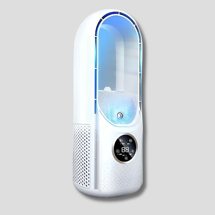 Bladeless Silent Desk Fan — 3 Wind Modes for Bedroom & Office