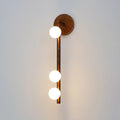 3 Heads ∅ 4.7″ x H 19.7″ / Dia 12cm x H 50cm / Antique brass & White