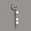 3 Heads ∅ 4.7″ x H 19.7″ / Dia 12cm x H 50cm / Nickel & White