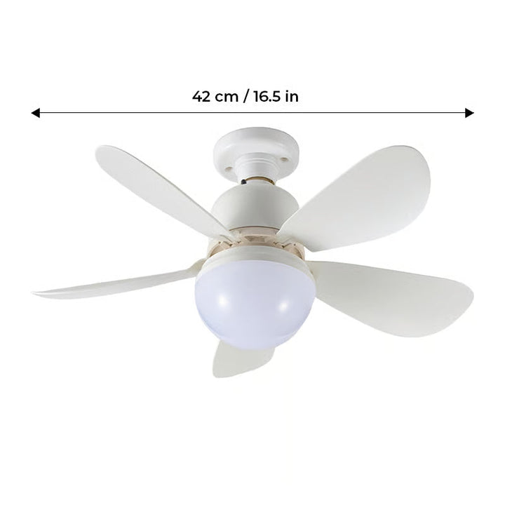 BriseLux 2-in-1 Plug-In Ceiling Fan with Adjustable Light