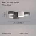 Black 5 Cups / Dimmable with remote control