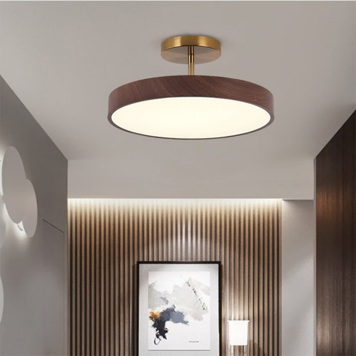 Sinton modern ceiling lamp installed in bedroom interior
