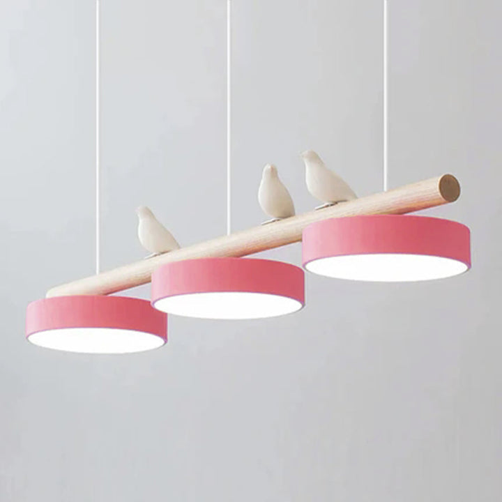 Cliff Bird Pendant Lamp pendant light — rear view and dimensions