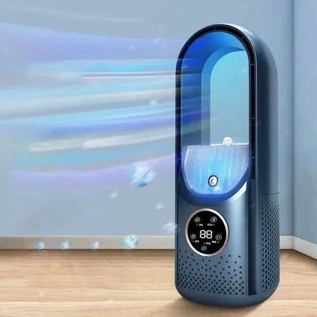 Silent Bladeless Portable Air Cooler — Efficient Cooling