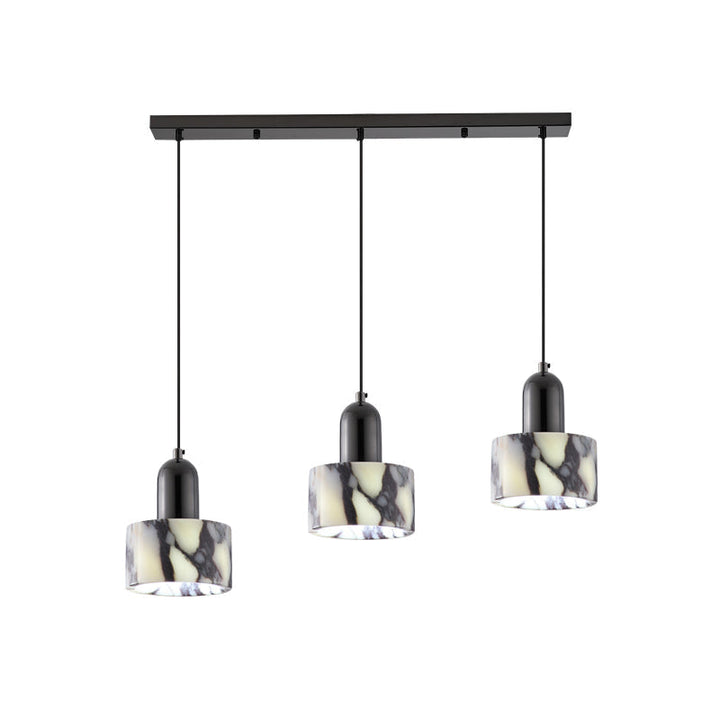 Flair Bulgari Marble Pendant Lamp — Minimalist 1 or 3-Head Designer Light