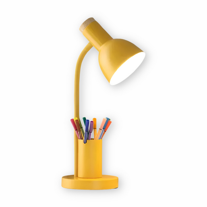 Cressida pink LED desk lamp for bedroom desk