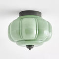 Dia 24cm x H 32cm / ∅ 9.4″ x H 12.6″ / Black & Green