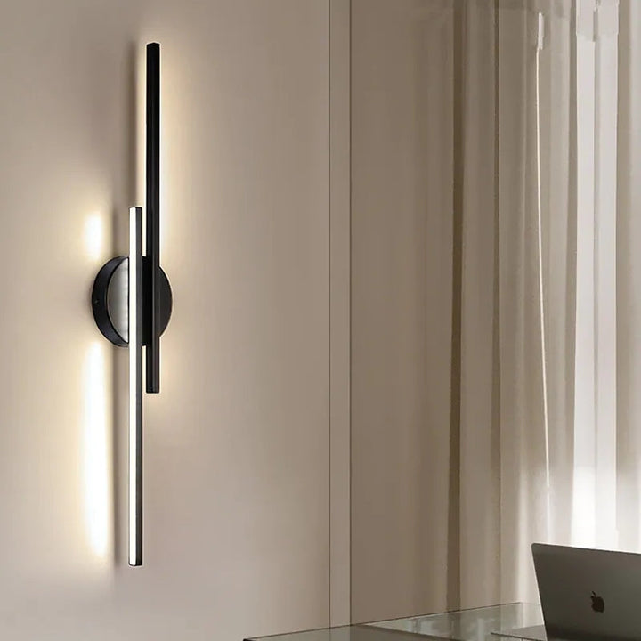 Close-up of the Elysium Wall Lights wall light metal base and shade