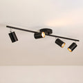4 Spots: L 86 cm × H 8.5 cm / Black