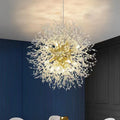 Chandelier 45cm-8 Heads / Warm White / Gold