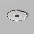 Dia 40cm x H 4cm / ∅ 15.7″ x H 1.6″ / Walnut wood color (Acrylic) / Warm light